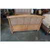 Image 2 : Hamilton and spill Modern carved queensize inlay sleigh bed with leather headboard