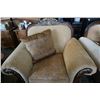 Image 8 : 3 piece oversized rolled arm carved sofa set - sofa 90 inches wide, loveseat 70 wide, chair 52 wide