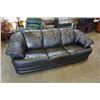Image 8 : BLACK LEATHER SOFA