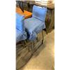 Image 2 : PAIR OF METAL BASE STOOLS