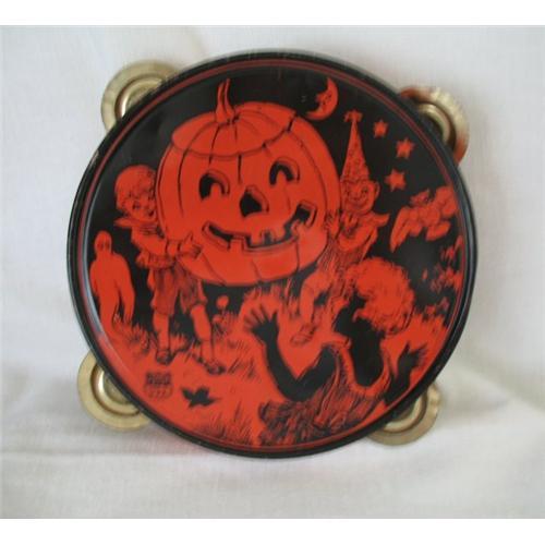 J. Chein Antique Halloween TambourineMade in 1792450