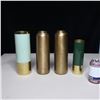 Image 1 : LOT: 4 BRASS VASES / VASES EN LAITON