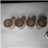 Image 2 : LOT: 4 CANDLE HOLDERS / PORTE-CHANDELLES