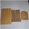Image 1 : LOT: 3 PCS WOOD CUTTING BOARDS