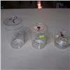 Image 1 : LOT: 12 ASST GLASS CONTAINERS