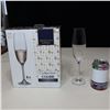 Image 1 : LOT: 12 CHAMPAGNE GLASSES BOHEMIA