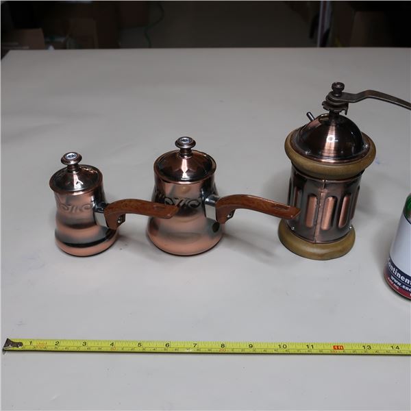 LOT: 3 PCS TURKISH COFFEE ACCESSORIES