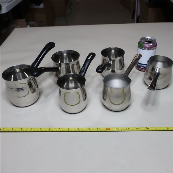 LOT: 6 PCS MILK FROTHER CUPS