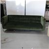 Image 1 : SOFA 83" X 33" X 31" GREEN VELVET