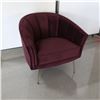 Image 1 : CHAIR, PURPLE VELVET