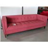 Image 1 : SOFA 82" X 33" X 27" PINK FABRIC