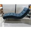 Image 1 : LOUNGE CHAIR 66" X 24" BLUE FABRIC