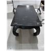 Image 2 : COFFEE TABLE 48" X 24" X 16" BLACK WOOD