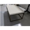 Image 2 : COFFEE TABLE 39" X 24" X 16" METAL BASE