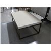 Image 2 : COFFEE TABLE 39" X 24" X 16" METAL BASE