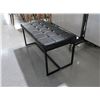Image 2 : BENCH 39" X 18" X 19" BLACK, METAL BASE