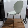 Image 2 : LOT: 6 CHAIRS, WOOD, METAL BASE