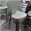 Image 3 : LOT: 6 CHAIRS, WOOD, METAL BASE