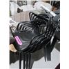 Image 2 : LOT: 4 BLACK PLASTIC CHAIRS