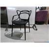 Image 1 : LOT: 4 BLACK PLASTIC CHAIRS