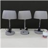 Image 1 : LOT: 3 TABLE LAMP W/ USB PORT