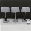 Image 1 : LOT: 3 TABLE LAMP W/ USB PORT