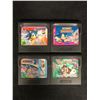 Image 1 : SEGA GAME GEAR VIDEO GAME LOT (SONIC THE HEDGEHOG, SONIC TRIPLE TROUBLE, SONIC 2 & TAZMANIA)