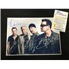 Image 2 : U2 BAND SIGNED PHOTO (REAL AUTHENTIC COA)