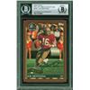 Image 1 : 2000 TOPPS #HOF1 JOE MONTANA SIGNED HALL OF FAME CLASS CARD (BAS)