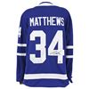 Image 1 : AUSTON MATTHEWS SIGNED TORONTO MAPLE LEAFS BLUE FANATICS BREAKAWAY JERSEY (FANATICS COA)