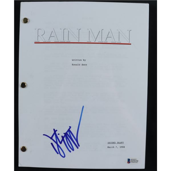 DUSTIN HOFFMAN SIGNED RAIN MAN SCRIPT COVER (BECKETT COA)