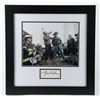 Image 1 : GEORGE W. BUSH SIGNED 9/11 GROUND ZERO SPEECH CUSTOM FRAMED CUT DISPLAY (JSA COA)