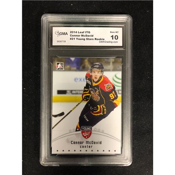 2014 LEAF ITG CONNOR McDAVID #21 YOUG STARS ROOKIE (GEM MINT 10)