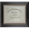 Image 1 : Alexander Graham Bell Authentic Signed & Framed 13.75x16.5 1877 Diploma (Beckett LOA)