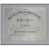 Image 2 : Alexander Graham Bell Authentic Signed & Framed 13.75x16.5 1877 Diploma (Beckett LOA)