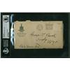 Image 1 : William Cody "Buffalo Bill" Signed 4.75x6.75 Handwritten Envelope (Beckett Slabbed)