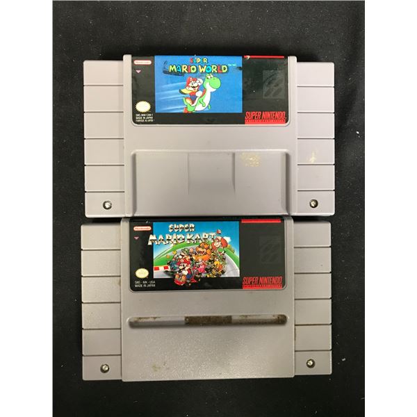 SUPER MARIO SUPER NINTENDO VIDEO GAME LOT