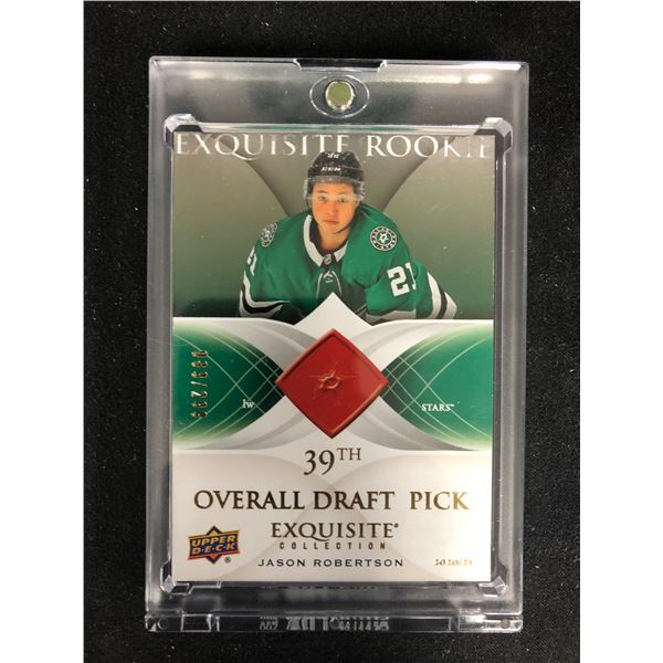 2020-21 Black Diamond JASON ROBERTSON Exquisite Collection Rookie