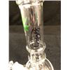 Image 2 : TOMMY CHONG SIGNED 8" GLASS BONG w/ BOWL (CLEAR)