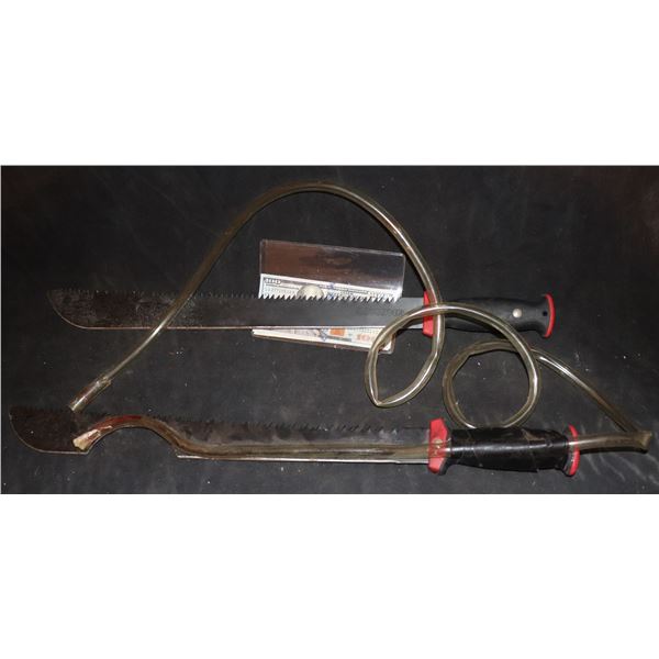 FRIDAY THE 13TH "LIKE" MACHETE HERO AND BLOOD RIG CUT OUT TO SLICE THROAT