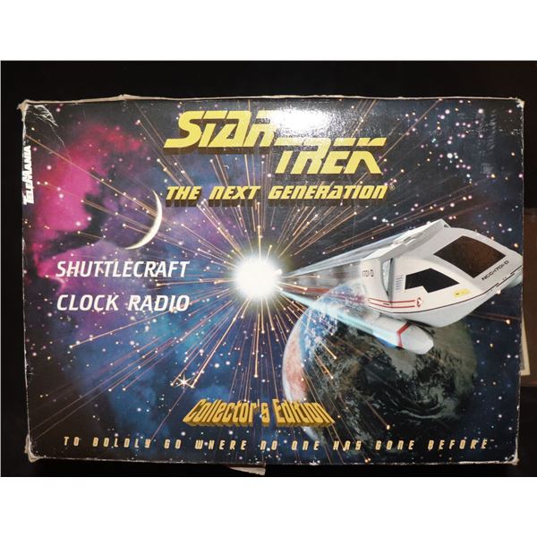 STAR TREK TNG SHUTTLE ALARM CLOCK MINT IN BOX