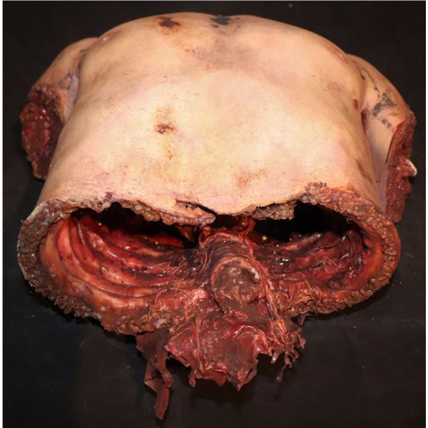 SEVERED BLOODY DRAWN AND QUARTERED TORSO WITH EMPTY CAVITY KEEPER QUALITY GORE