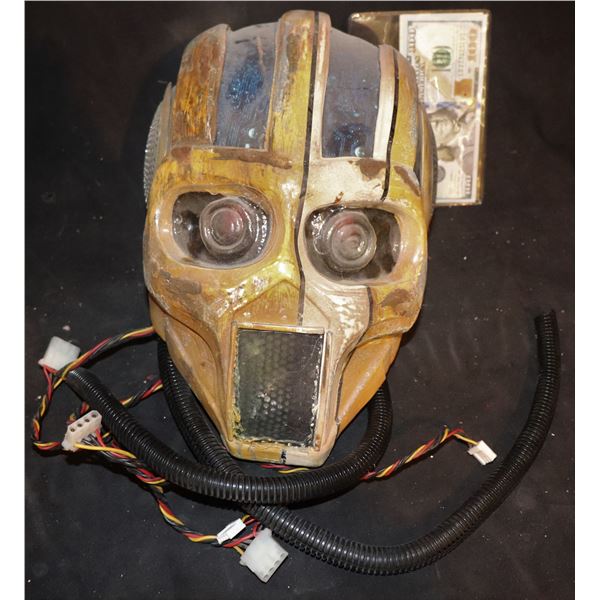 PATCH ROBOT CYBORG SEVERED HEAD MASK HELMET WITH ELECTRONICS 1