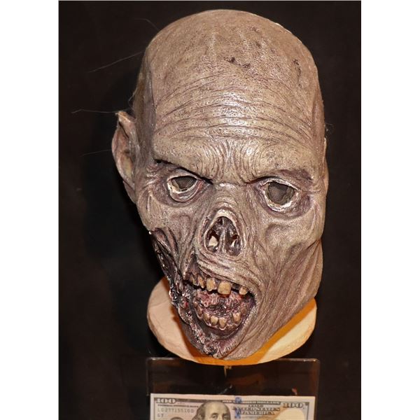 ARMY OF THE DEAD SCREEN USED FULL HEAD LATEX FACE MASK WITH HAIR B