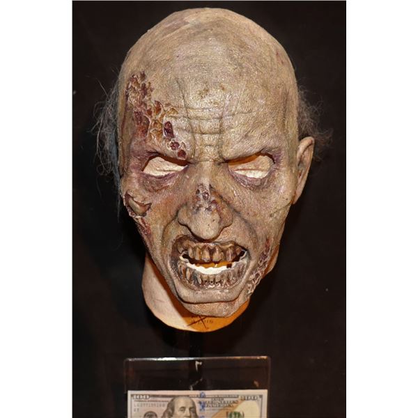 ARMY OF THE DEAD SCREEN USED FULL HEAD LATEX FACE MASK WITH HAIR E