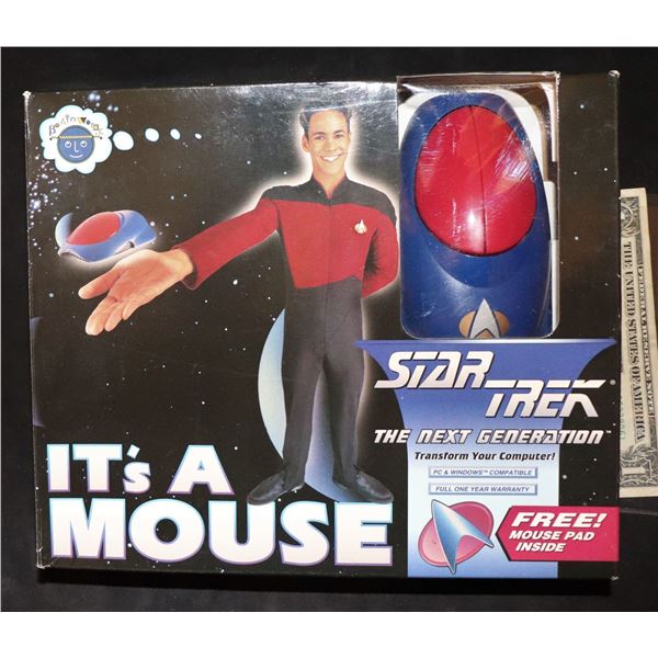 STAR TREK TNG COMPUTER MOUSE MINT IN BOX