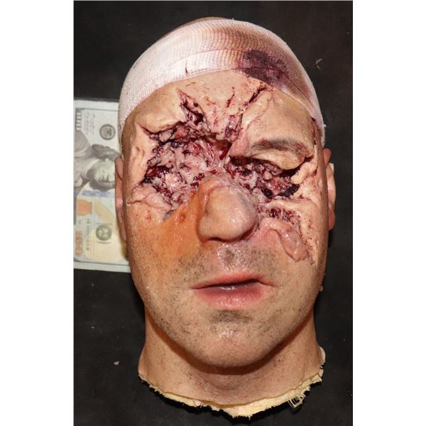 RATCHED SHOTGUN BLAST TO THE FACE SILICONE HEAD CHARLES WAINWRITE SCREEN USED
