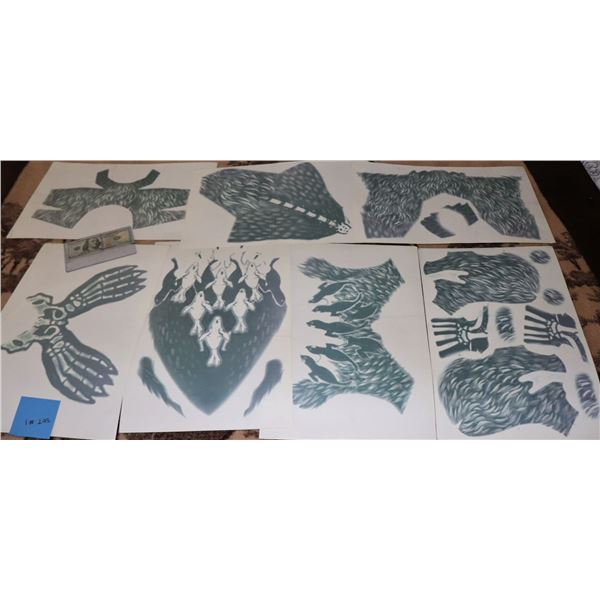 AMERICAN HORROR STORY FREAK SHOW PAUL THE ILLUSTRATED SEAL TATTOO LOT 3