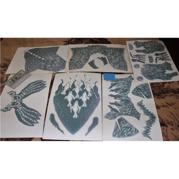 AMERICAN HORROR STORY FREAK SHOW PAUL THE ILLUSTRATED SEAL TATTOO LOT 5