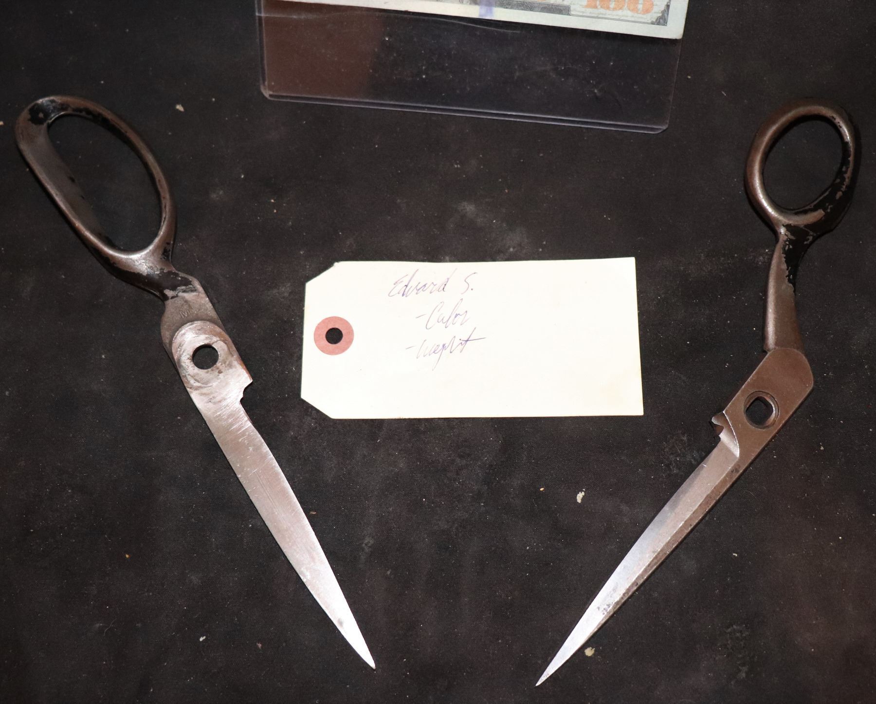 Prototyping Scissors EDWARD SCISSORHANDS PROTOTYPE SAMPLE HAND SCISSORS WITH STAN WINSTON TAG